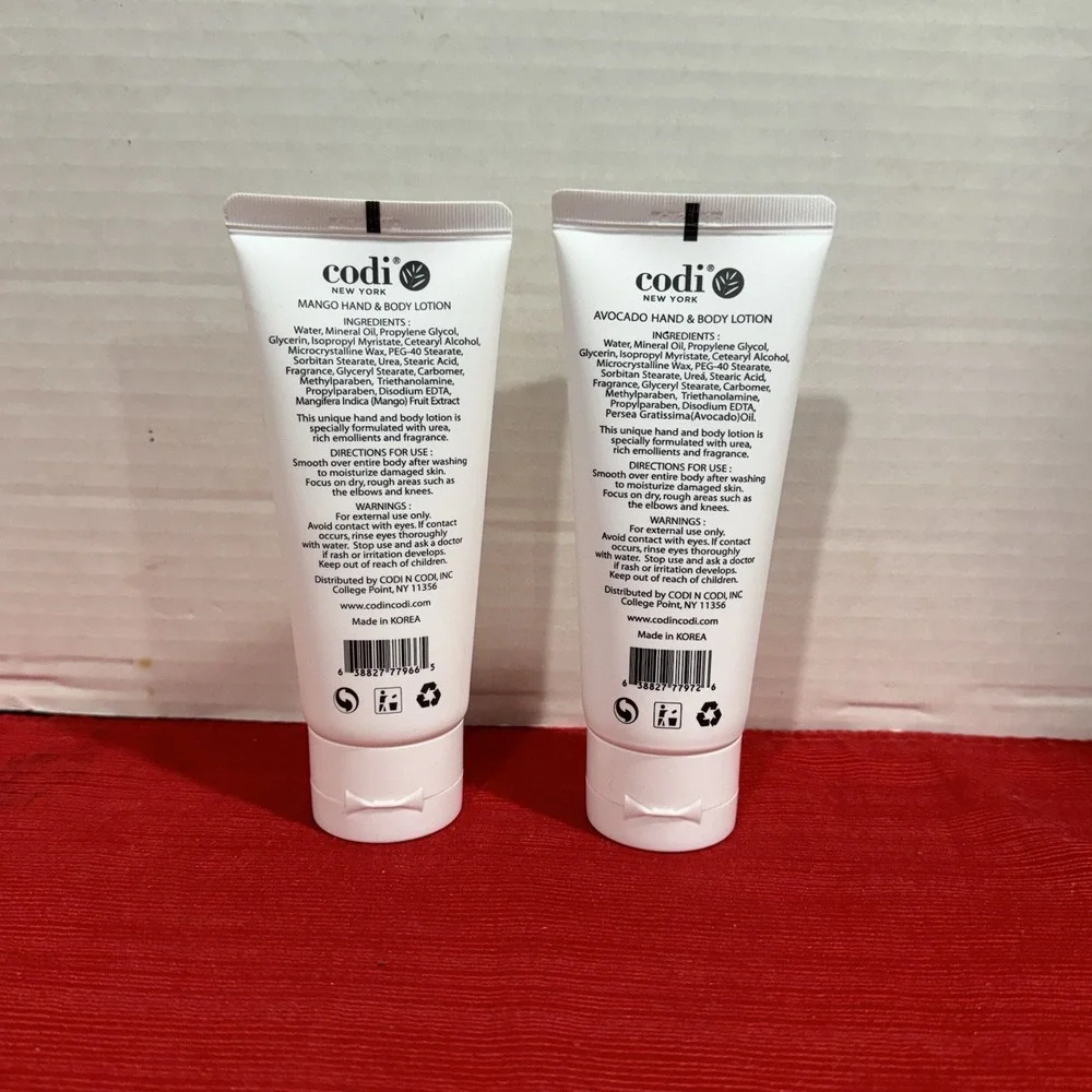 Codi Nourishing Rejuvenating Hand & Body Lotion  Mango & Avocado - Pack of 2 New
